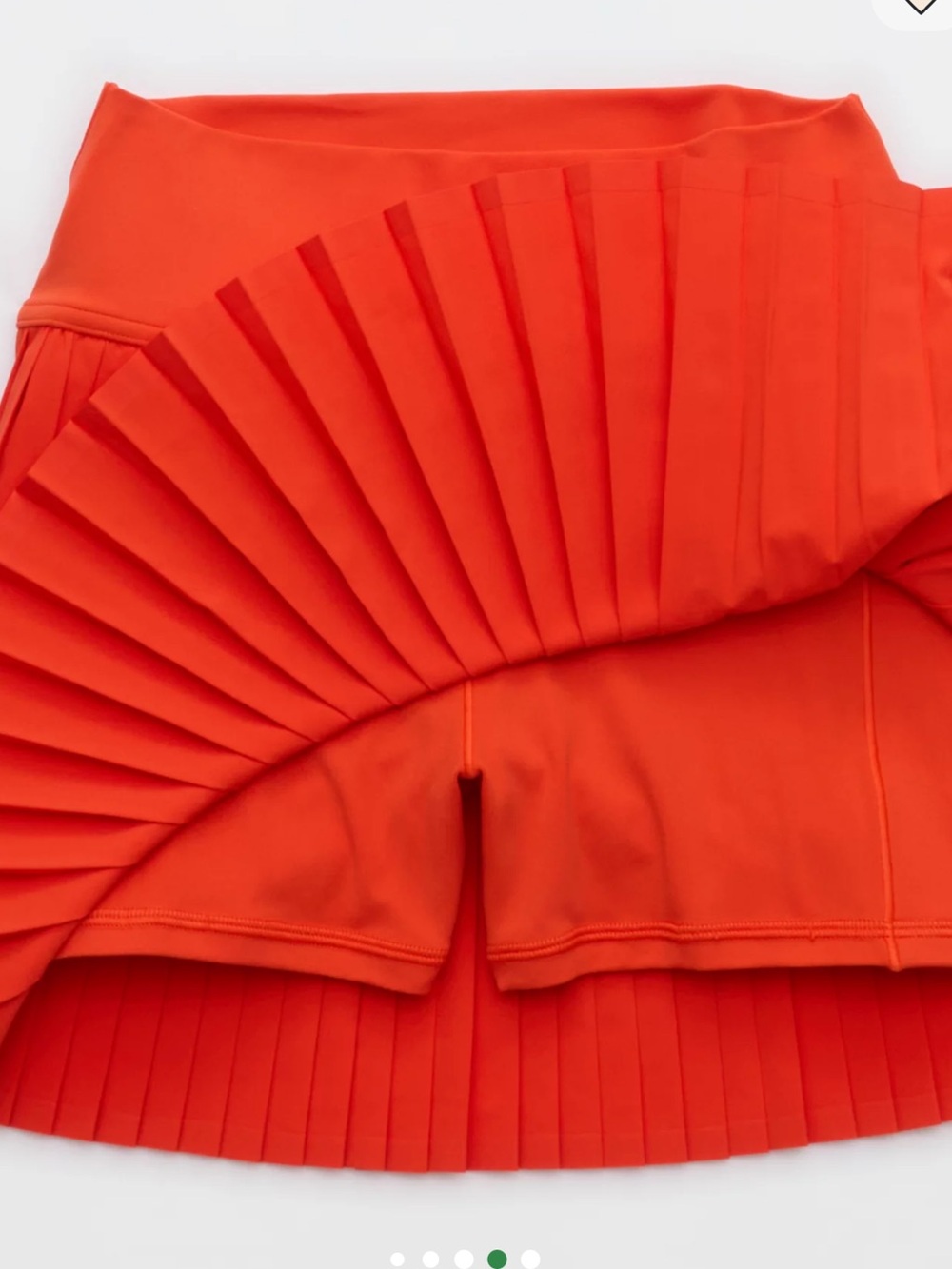 OFFLINE By Aerie All Aces Tennis Skort Bright Orange Pleated Athletic size Large - Picture 8 of 14